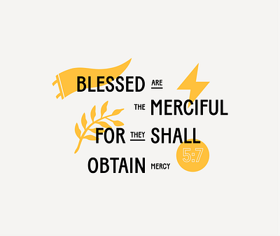 Blessed beatitudes blessed branding christian design illustration jesus lockup type typography vector
