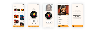 Music App animation design graphic design music app music ui design original ui