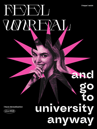 I feel unreal poster poster
