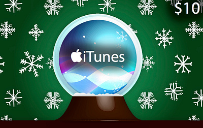 Christmas iTunes Gift Card branding design graphic design