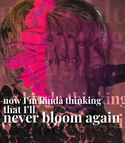 Never Bloom Again - Waterparks design graphic design