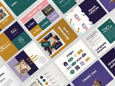 Pet Nibbles Brand Identity brand guide brand identity branding dog food food logo modern pet food
