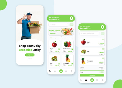 Grocery shopping app UI concept app app ui ui