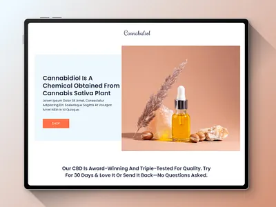 CBD Products Landing page brand cbd cbd logo cbd oil design inspiration interaction ui ui design ux ux design web web design