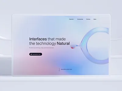 Clean web site design Natural 3d animation branding c4d clean font home landing logo motion natural simple story storytelling strategy typeface typo ui ux website