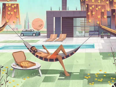 Illustration for Zeffo - Zero effort investing. art artist branding design digitalartist illustration photoshop