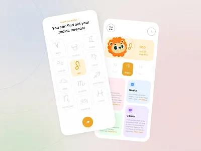 Zodiac ✨ app astrology design horoscope mobile ui uidesign uidesigns uiux zodiac