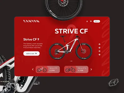 Canyon store bikestore store ui webdesign webshop