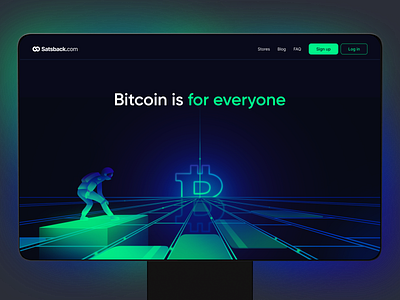 Satsback - Web Design for Bitcoin Cash Back Service bitcoin bitcoin service cash back clean colors cryptocurrency fin tech gradient green illustration redesign service ui ui design ux web design web site