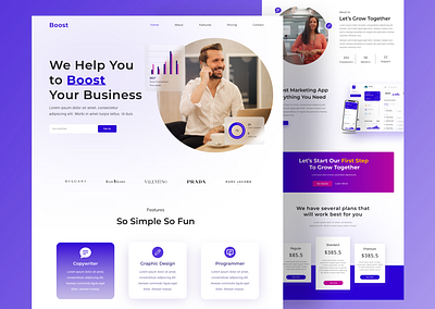 Boost boostingwebsite boostservice dailyui design designinspiration seo ui uiux uiwebdesign userexperience userinterface uxdesign web webdesign webheader website website design website template websitemockuo webuidesign