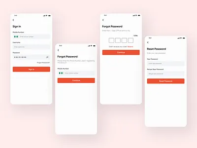 Authentication design figma ui