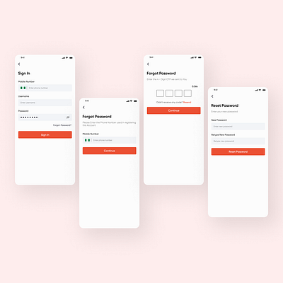 Authentication design figma ui