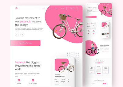 Bycycle Website bycyclewebsite dailyuidesign design designinspiration landing page landingpagedesign ui uiinspiration uiux uiux design uiwebdesign userinterface web webdesign webheader webmockup website design website template websitepresentation webui
