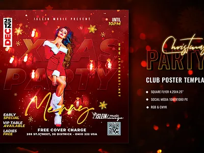 Xmas Party Flyer events