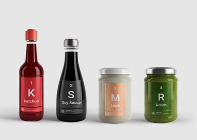 Periodic Condiments brand identity branding design graphic design packaging product design