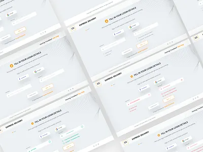 Login UI (with Validations) login login with validation madewithadobexd signin signin ui signin with validation ui ui design uidesign