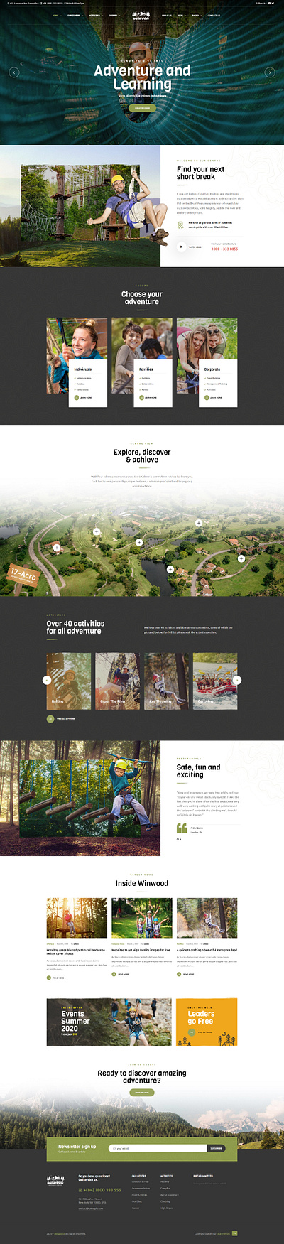 Winwood Sports & Outdoor WordPress Theme - Opal_WP activities adventure backpacking boating climbing elementor fishing hiking hunting opal wp outdoor center outdoors park responsive riding sports trekking vacation winwood wordpress theme