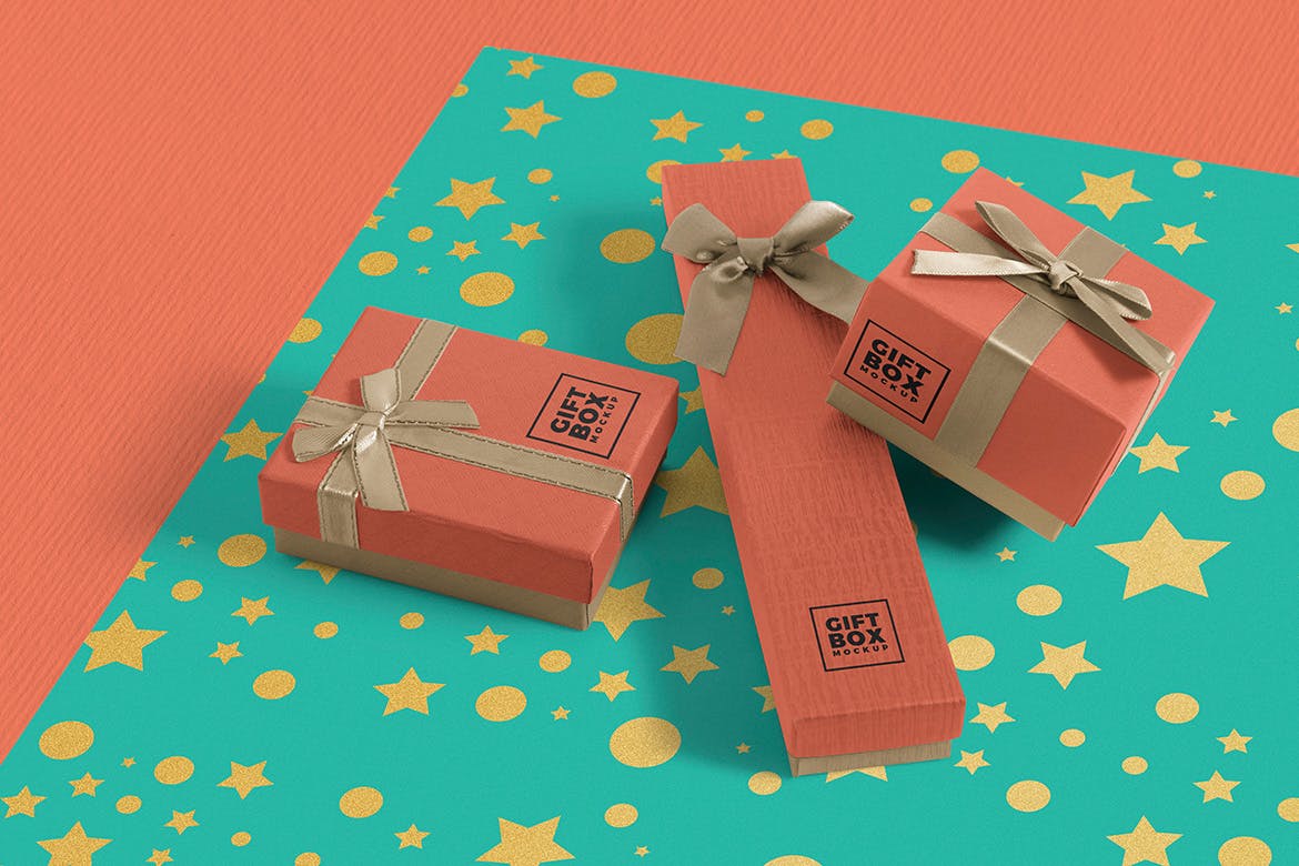 Gift Box Mockup app box branding cute design gift box icon illustration logo mockup packaging packaging design ui ux vector