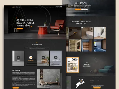 Furniture Landing Page animation design graphic design illustration interior logo motion graphics typography ui ux web design website