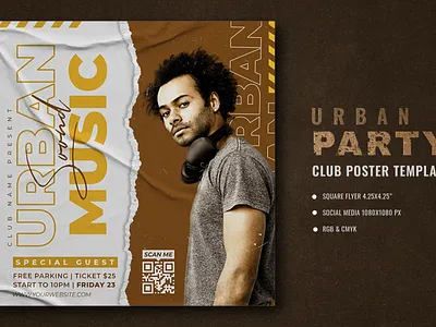 Urban Club Party Flyer old