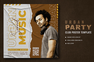 Urban Club Party Flyer old