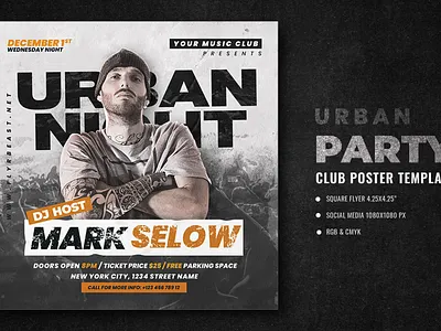 Urban Club Party Flyer old