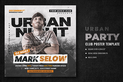 Urban Club Party Flyer old