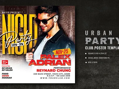 Urban Club Party Flyer old