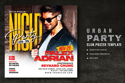 Urban Club Party Flyer old
