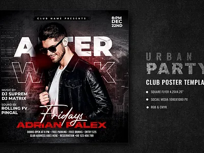 Urban Club Party Flyer old