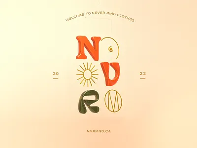 NVRMind Clothes 3d branding graphic design identity logo octane print