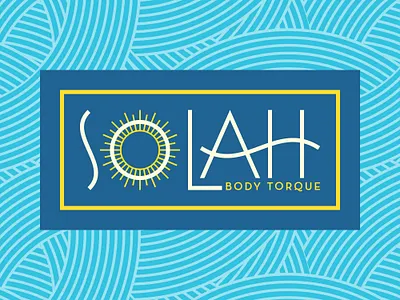 Solah | Primary Logo brand branding colour palette custom type design graphic design logo massage pattern type typography