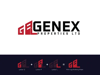 Construction Company Logo | Letter G+P+L Logo Design app branding building shape logo company logo construction company logo construction logo elegant logo design g letter logo gp letter logo gpl letter logo logo logo design