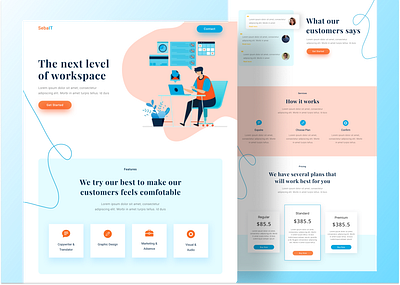 IT Service Website designinspiration it firm website it website tech website design ui ui daily ui design ui header ui inspiration ui mockup uiux user experience user interface ux design web web mockup webdesign website design website presentation website template