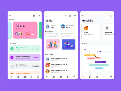 Task manager app app branding design illustration logo ui ux vector web website