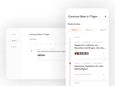Classcamp early explorations - tablet and mobile app clean interface mobile tablet ui web design website