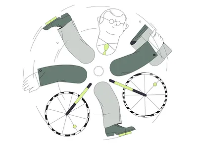 Entrepreneur's mistake #6 business editorial illustration enterpreneur mistake vector web illustration