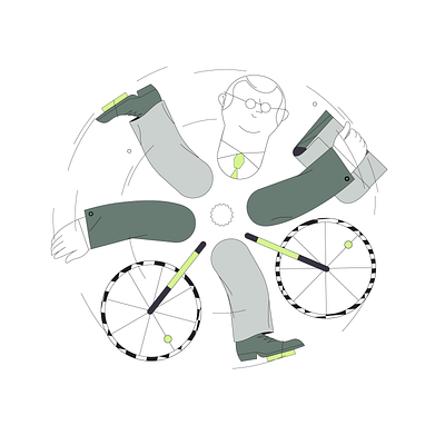 Entrepreneur's mistake #6 business editorial illustration enterpreneur mistake vector web illustration