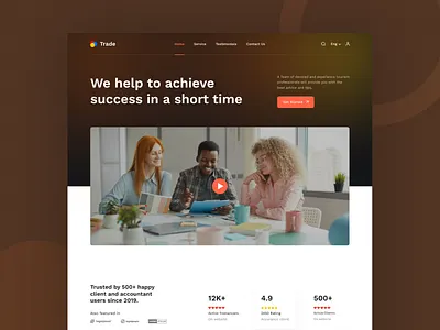 Marketing Agency Website Design Concept 2022 trendy agency branding business corporate creative design digital digital agency hello dribbble homepage landing page marketing startup studio team ui uiux web website