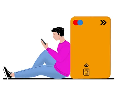 Fintech Character Illustration 2d 2d arts 3d character character design fintech fintech illustration graphic design illustration ui