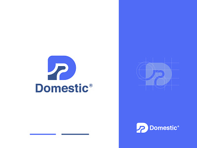 Domestic Brand Mark animation blue brand mark branding brandmark design designer domestic domesticlogo gradiant graphic design icon illustration logo logo color logo designer logodesign modern logo ui vector