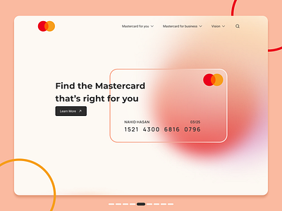 Mastercard Website 2022 bank banking branding design illustration mastercard website trend ui uiux ux web web design