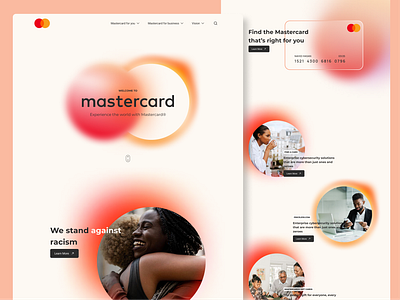 Mastercard Website bank banking card dribbble finance logo trend ui uiux ux web website