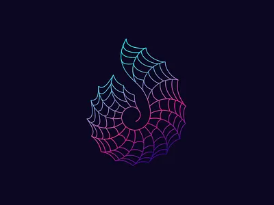 Neon Shell NFT crypto geometry neon nft shape space symbol