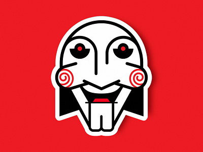 Jigsaw animation character character design cinema comic book comics design horror icon icon design illustration jigsaw logo mask minimalist nft sticker ui ux vector