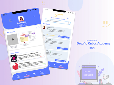 Happy Student :) agatha app design icon layout logo ui ux uxui deign vector