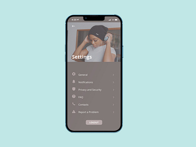 Daily UI Challenge - Day #007 - Settings Page app dailyui settings ui