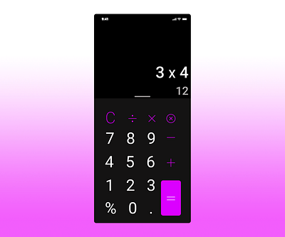 Basic Calculator Design app graphic design ui ux