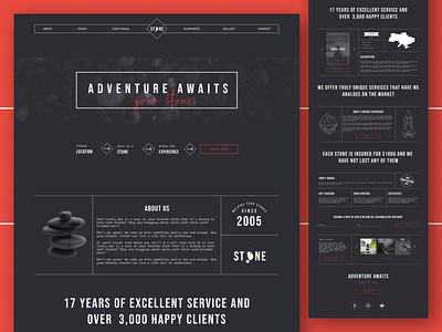 Adventure Awaits black black and white landing landing page travel ui web web design