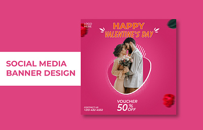 Valentine's Day Banner Design banner design branding brochure design design flyer design flyers